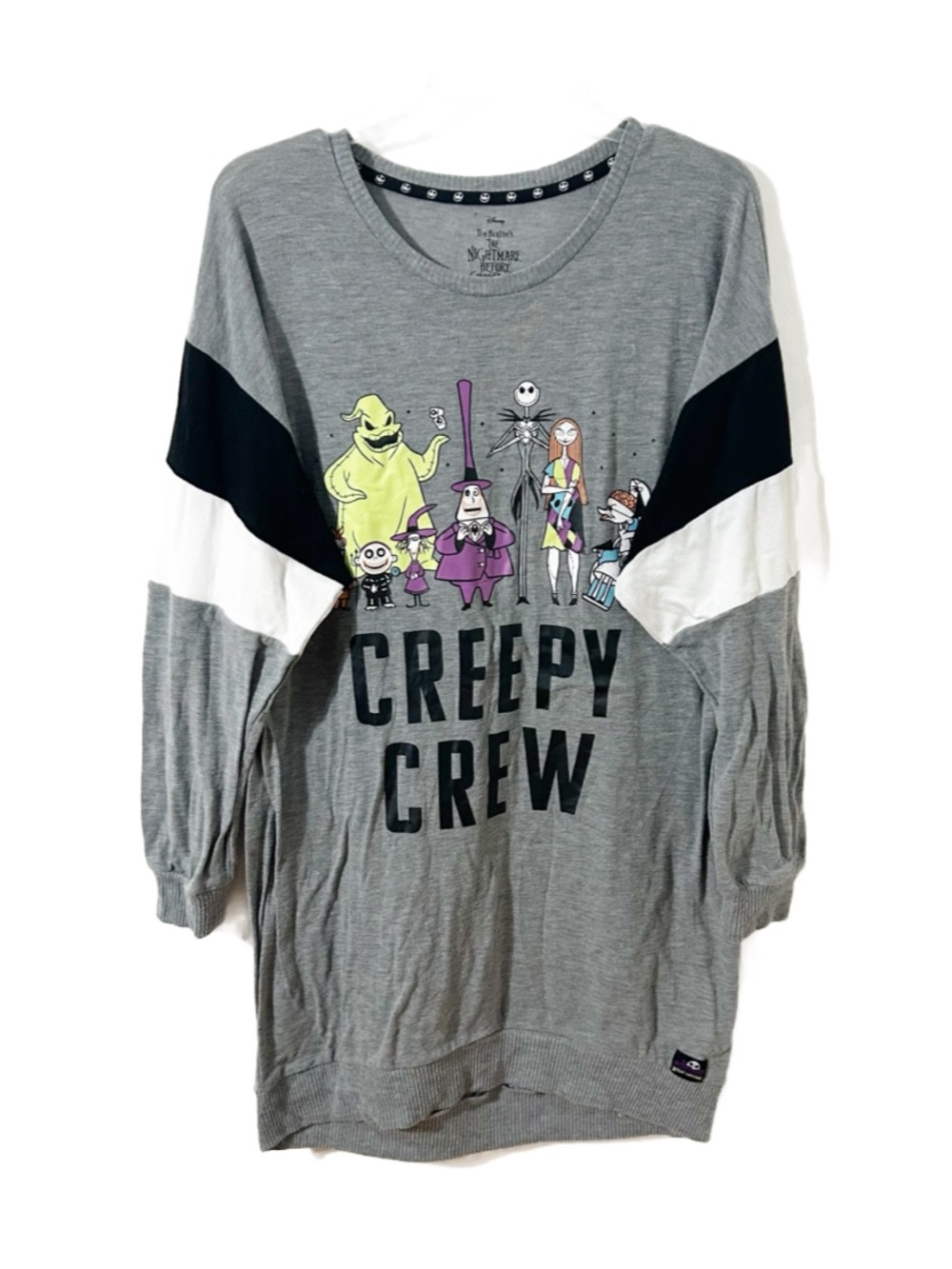 Disney The Nightmare Before Christmas Creepy Crew Color-block Sweatshirt Nightie